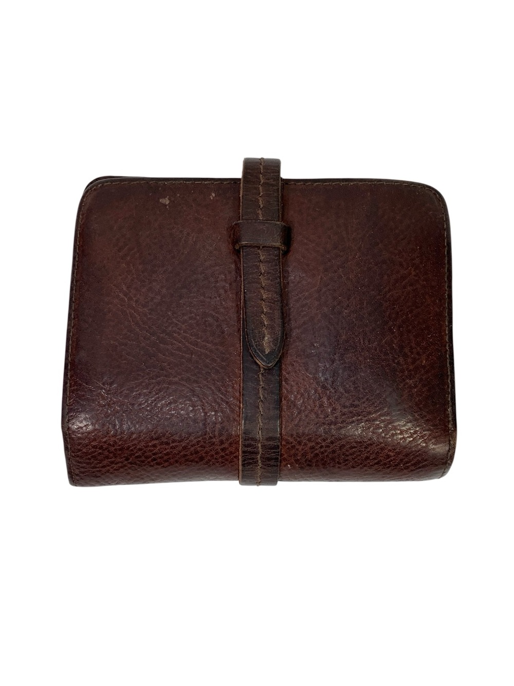 Genten Japan Artisan Brown Leather Compact Bifold Wallet - Beautiful Patina